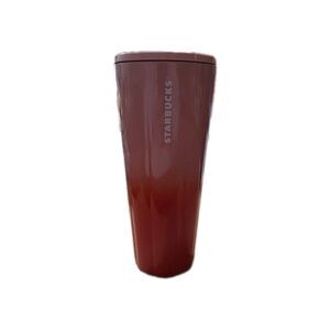 Starbucks  2020 Stainless Steel 24oz Ombre Pink Orange Red Cold Tumbler - RARE
